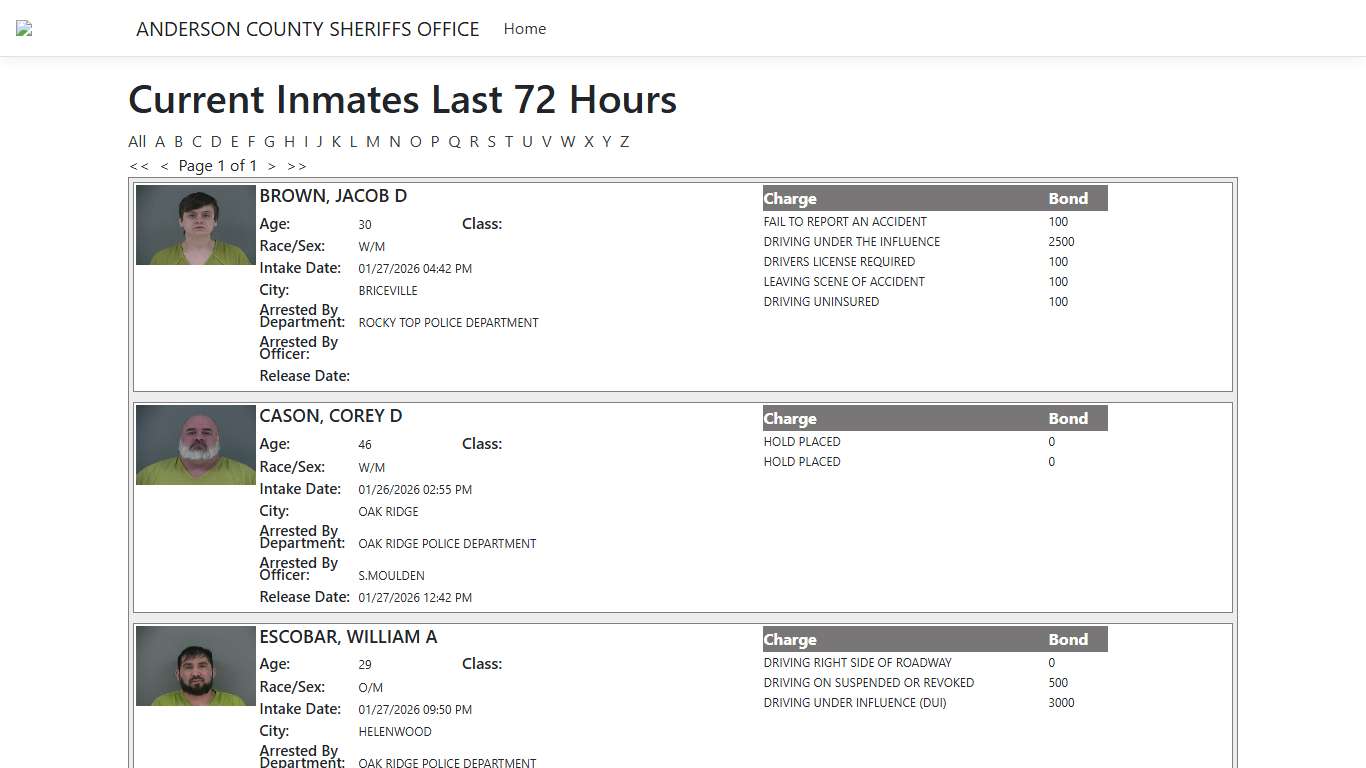 Inmates - ISOMS Portal